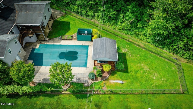 212 Old Castle Rd, Kingsport, TN 37660 - view from above of property with a pool