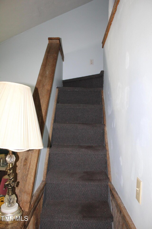 380 Oak Grove Rd, Johnson City, TN 37615 - staircase with carpet floors