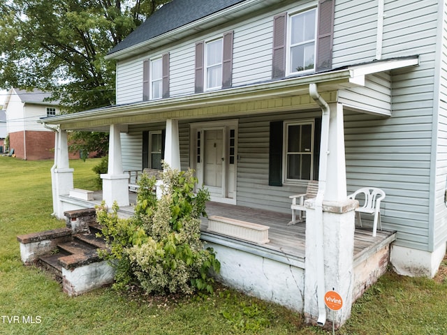 380 Oak Grove Rd, Johnson City, TN 37615 - entrance to property with a porch and a lawn