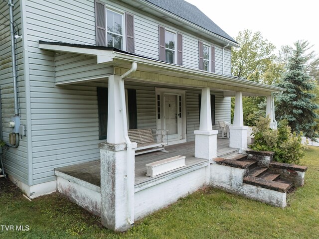 380 Oak Grove Rd, Johnson City, TN 37615 - doorway to property with a porch