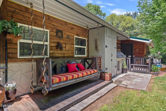 view of deck