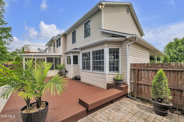 20111 Galen Dr, Abingdon, VA 24211 - back of property featuring a balcony and a wooden deck