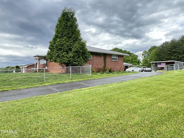 457 Devault St, Church Hill, TN 37642 - view of side of property with brick siding and driveway