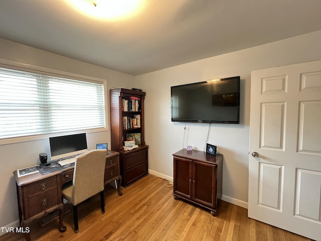 457 Devault St, Church Hill, TN 37642 - office with light wood-style flooring and baseboards