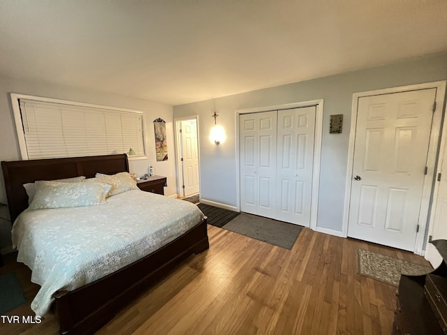 457 Devault St, Church Hill, TN 37642 - bedroom featuring wood finished floors, baseboards, and a closet