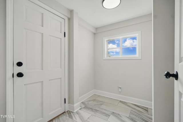 1225 Bristol View Dr, Bristol, VA 24201 - doorway with light marble finish floors and baseboards