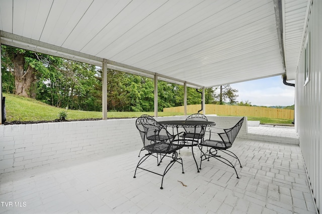 1225 Bristol View Dr, Bristol, VA 24201 - view of patio featuring outdoor dining space