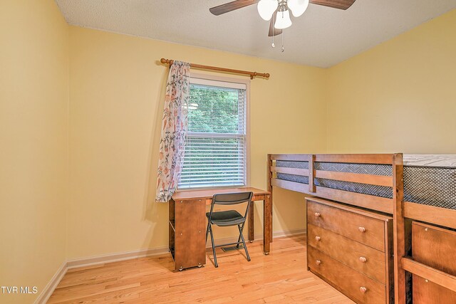 145 Linda Hts, Fall Branch, TN 37656 - bedroom featuring wood finished floors, baseboards, and a ceiling fan