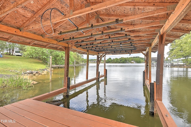476 Sportsman Dock Rd, Piney Flats, TN 37686 - dock featuring boat lift and a water view