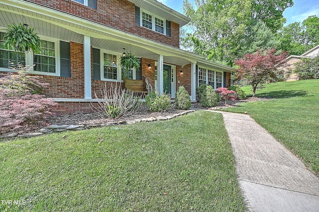 2309 Oxford Ct, Kingsport, TN 37660 - view of front of home featuring brick siding and covered porch