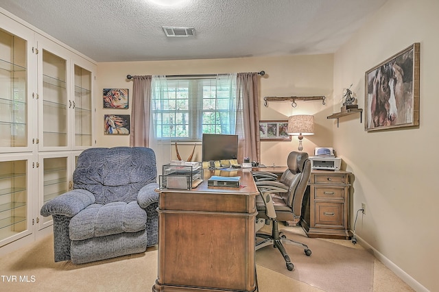 2309 Oxford Ct, Kingsport, TN 37660 - office space with a textured ceiling and light carpet