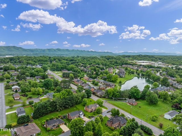821 Regency Dr, Johnson City, TN 37604 - aerial view of residential area with a water and mountain view
