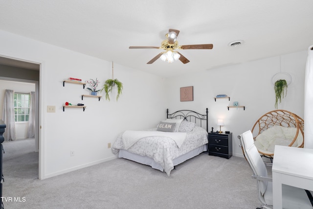 821 Regency Dr, Johnson City, TN 37604 - carpeted bedroom featuring baseboards and a ceiling fan