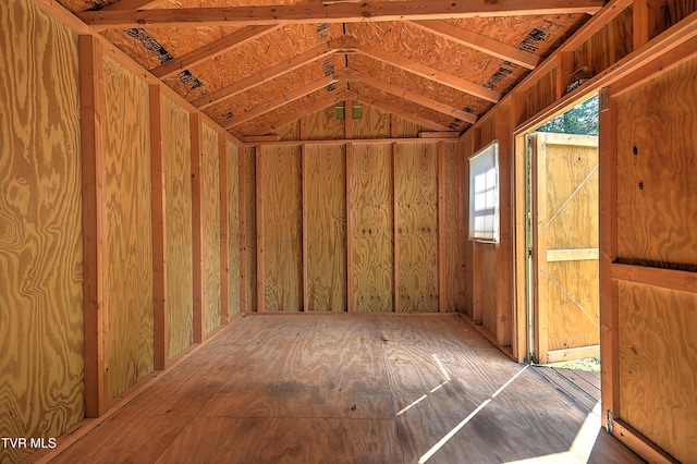 view of storage room