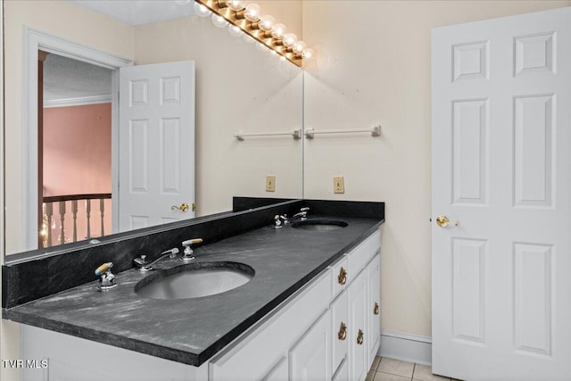 121 Queensgate, Bristol, TN 37620 - full bath with double vanity and tile patterned floors