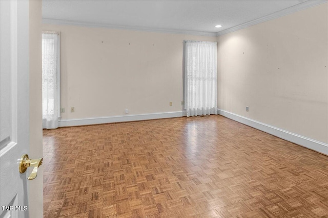 121 Queensgate, Bristol, TN 37620 - unfurnished room with ornamental molding and recessed lighting