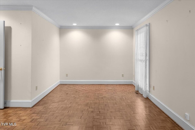 121 Queensgate, Bristol, TN 37620 - unfurnished room with ornamental molding, recessed lighting, and healthy amount of natural light