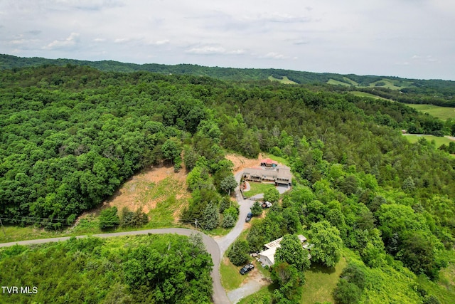 558 Oakland Dr, Bybee, TN 37713 - aerial view of a heavily wooded area