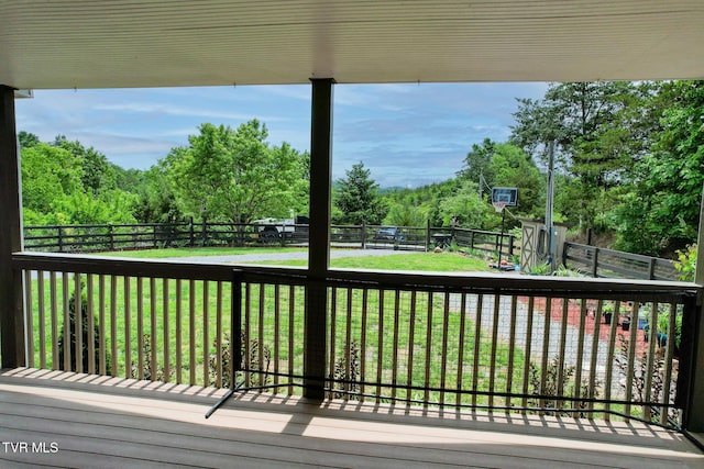558 Oakland Dr, Bybee, TN 37713 - wooden deck featuring view of scattered trees