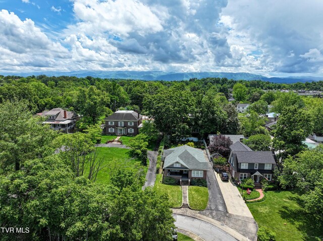 408 N Main St, Greeneville, TN 37745 - aerial view of residential area with a forest