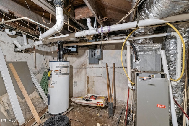 408 N Main St, Greeneville, TN 37745 - utilities featuring water heater, heating unit, and electric panel