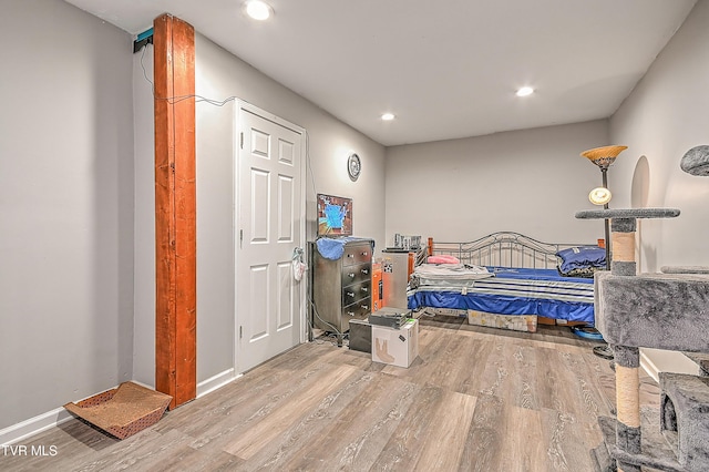 204 E Mountain View Rd # 20, Johnson City, TN 37601 - bedroom with wood finished floors, recessed lighting, and baseboards
