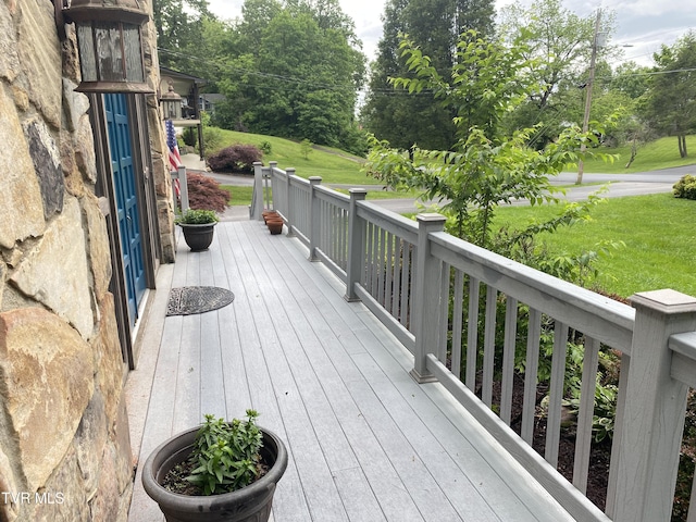 203 Oak Ln, Johnson City, TN 37604 - view of wooden porch