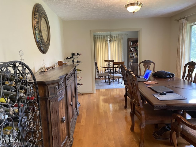 203 Oak Ln, Johnson City, TN 37604 - dining room featuring light wood-style floors and a textured ceiling