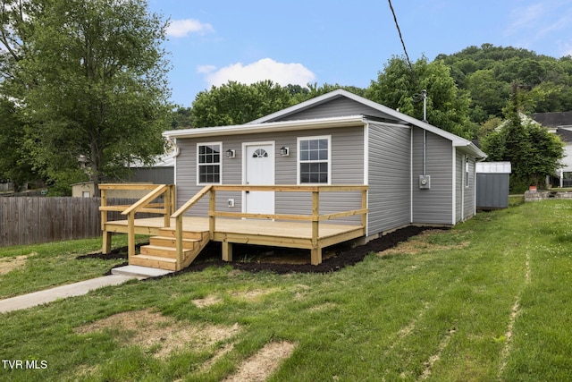 1410 Anderson St, Bristol, TN 37620 - view of front of property with a wooden deck