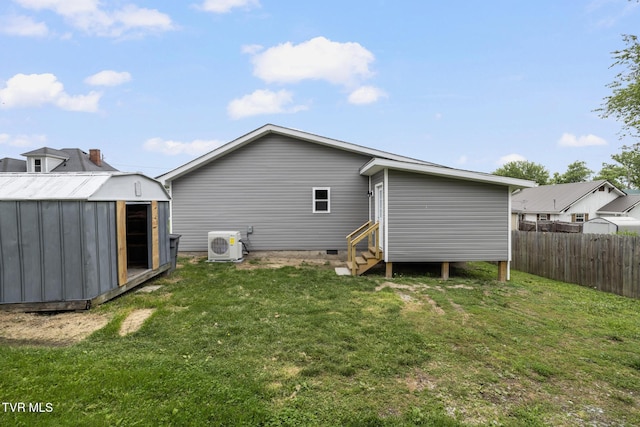 1410 Anderson St, Bristol, TN 37620 - back of house with entry steps and a cooling unit