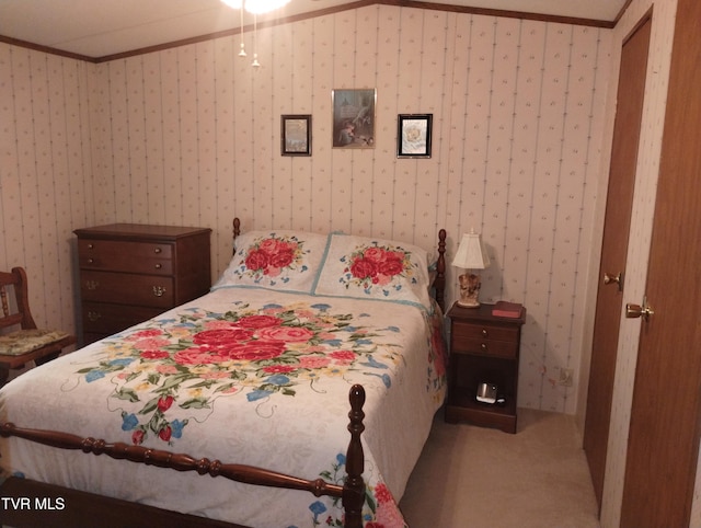 6560 Gilliam Rd, Wise, VA 24293 - carpeted bedroom with crown molding