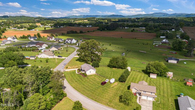 1086 Quaker Run, Telford, TN 37690 - aerial view of property's location with mountains and rural landscape