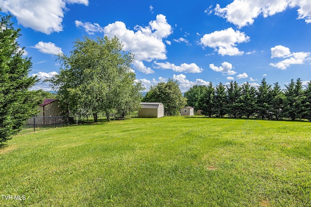 1086 Quaker Run, Telford, TN 37690 - view of yard featuring a storage shed and an outbuilding
