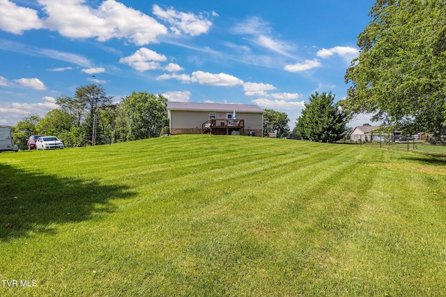 1086 Quaker Run, Telford, TN 37690 - view of grassy yard featuring a deck