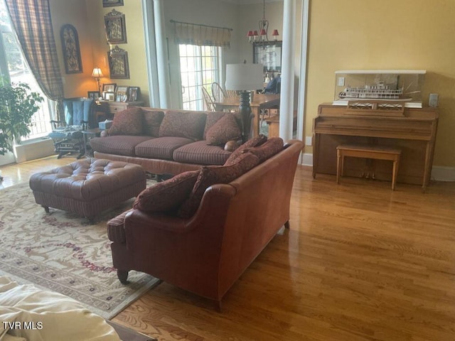 105 Ridgetop Dr, Johnson City, TN 37615 - living area with wood finished floors and plenty of natural light