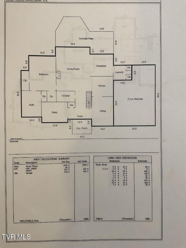 105 Ridgetop Dr, Johnson City, TN 37615 - view of property floor plan