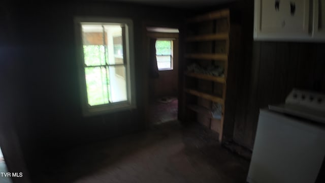 289 Early Branch Rd, Rogersville, TN 37857 - kitchen featuring washer / clothes dryer and white cabinetry