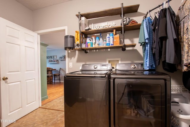 3493 Weaver Pike, Bristol, TN 37620 - washroom with separate washer and dryer and light tile patterned floors