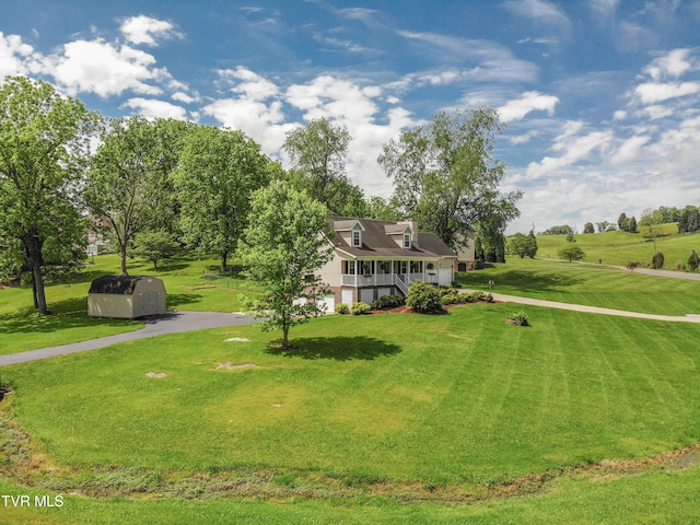 3493 Weaver Pike, Bristol, TN 37620 - cape cod house with driveway, a front lawn, and an attached garage