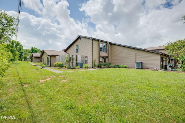 515 Pilgrim Ct Unit B, Johnson City, TN 37601 - rear view of house featuring a lawn and cooling unit