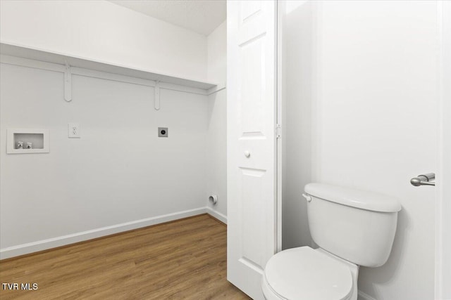 212 Amanda Ln Unit 2, Bristol, TN 37620 - bathroom featuring wood finished floors, toilet, and baseboards