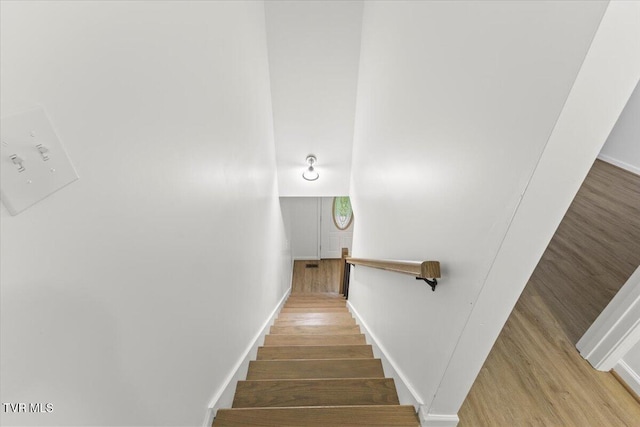 212 Amanda Ln Unit 2, Bristol, TN 37620 - staircase featuring wood finished floors and baseboards