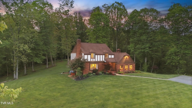 150 NW New Melrose St, Coeburn, VA 24230 - english style home with a chimney and a yard
