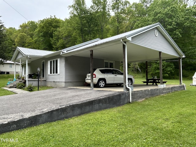 200 Glenbrook Mountain Rd, Keokee, VA 24265 - view of parking with asphalt driveway and a carport
