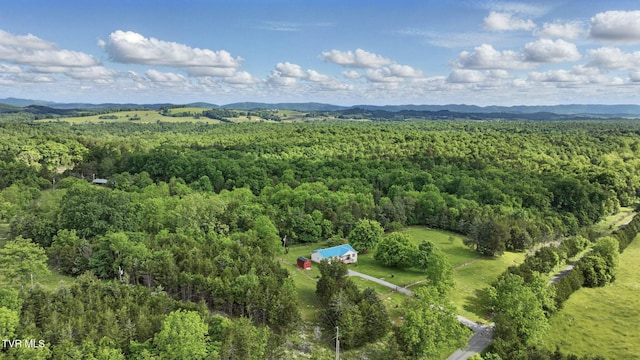 3742 Beech Grove Rd, Jonesville, VA 24263 - bird's eye view of a heavily wooded area and a mountainous background