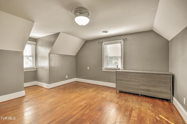15497 Porterfield Hwy, Abingdon, VA 24210 - additional living space with lofted ceiling and hardwood / wood-style flooring