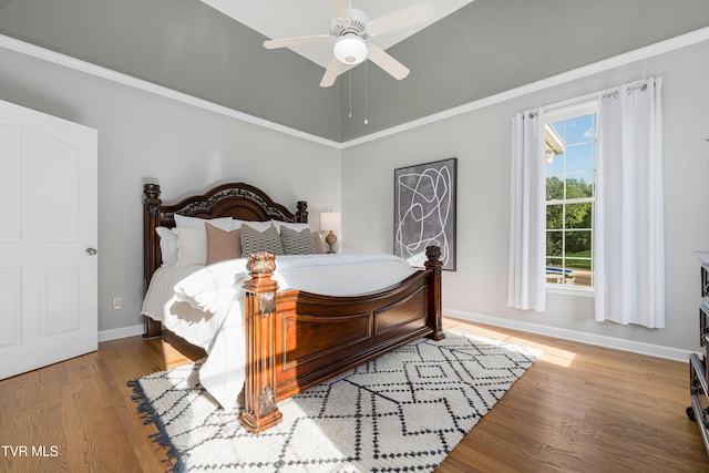 7540 Erwin Hwy, Chuckey, TN 37641 - bedroom with wood finished floors, baseboards, and a ceiling fan