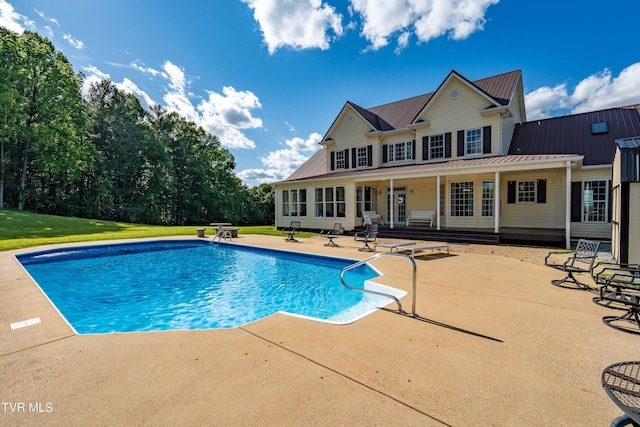 7540 Erwin Hwy, Chuckey, TN 37641 - outdoor pool with a patio area and a yard