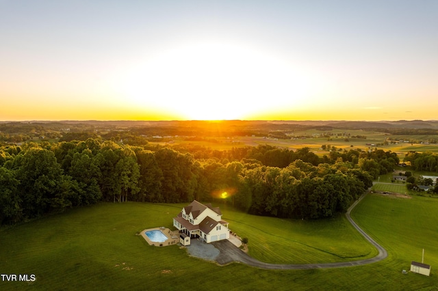7540 Erwin Hwy, Chuckey, TN 37641 - aerial view at dusk of a view of trees