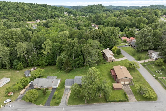 405 Castaway Dr, Kingsport, TN 37663 - aerial overview of property's location featuring a heavily wooded area